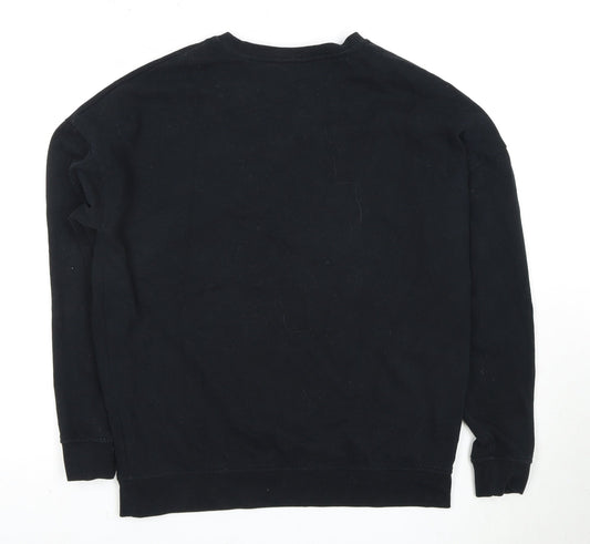 Womens UK Size 10 Jack Wills Black Pullover Sweatshirt