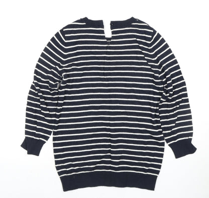Womens UK Size XS Oasis Blue Pullover Jumper