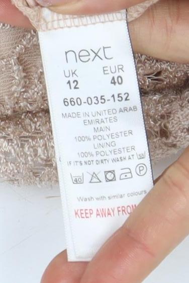 Next Women's Beige Lace Bodycon Midi Dress