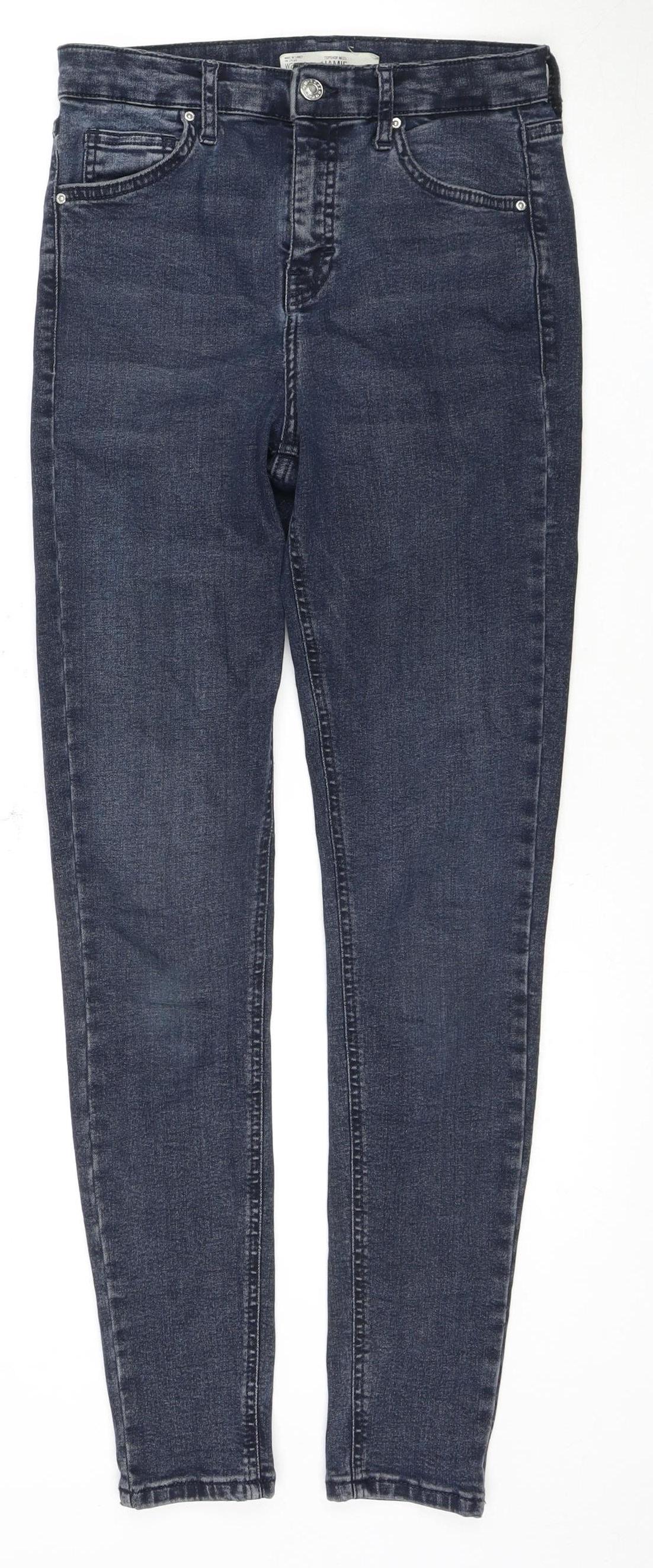 Topshop Women's Blue Skinny Jeans Size 10