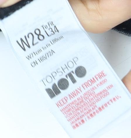 Topshop Women's Blue Skinny Jeans Size 10