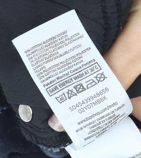 Topshop Women's Blue Skinny Jeans Size 10