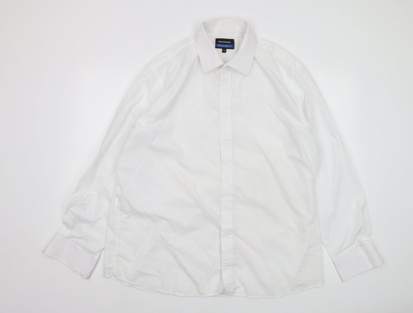 Greenwoods Men's White Regular Fit Long Sleeve Shirt