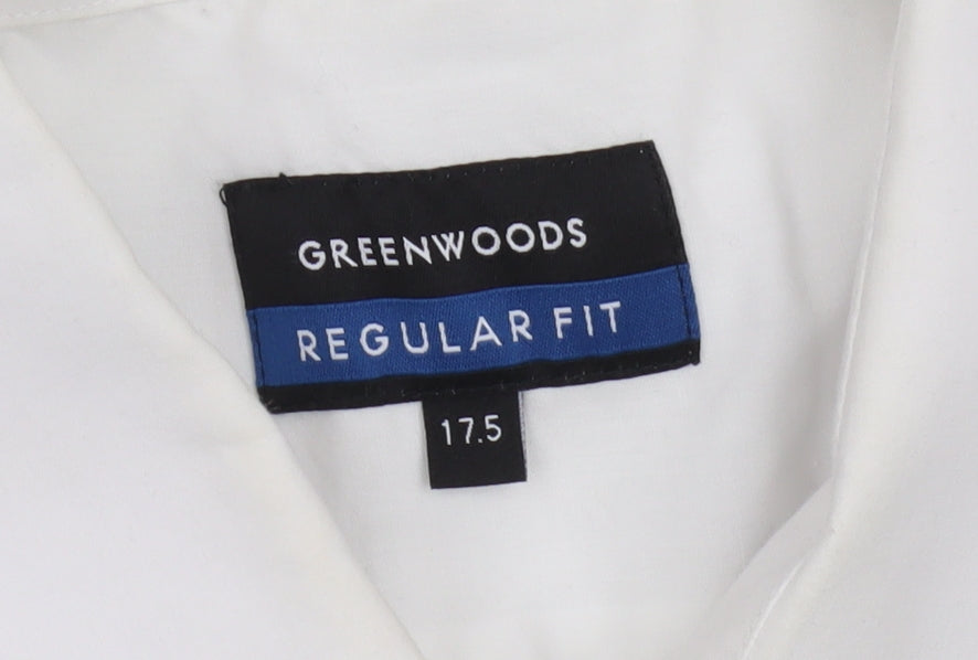 Greenwoods Men's White Regular Fit Long Sleeve Shirt