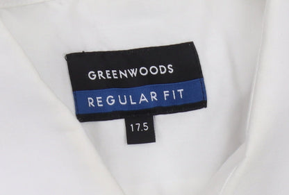 Greenwoods Men's White Regular Fit Long Sleeve Shirt