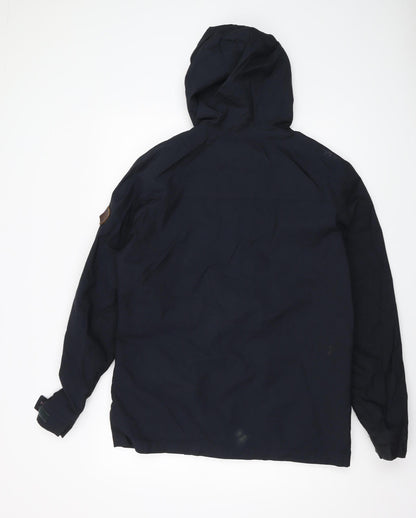 Mens UK Size L JACK & JONES Blue Parka Coat