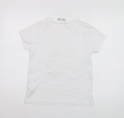 Disney White Sequin Chip T-Shirt for Unisex Adults