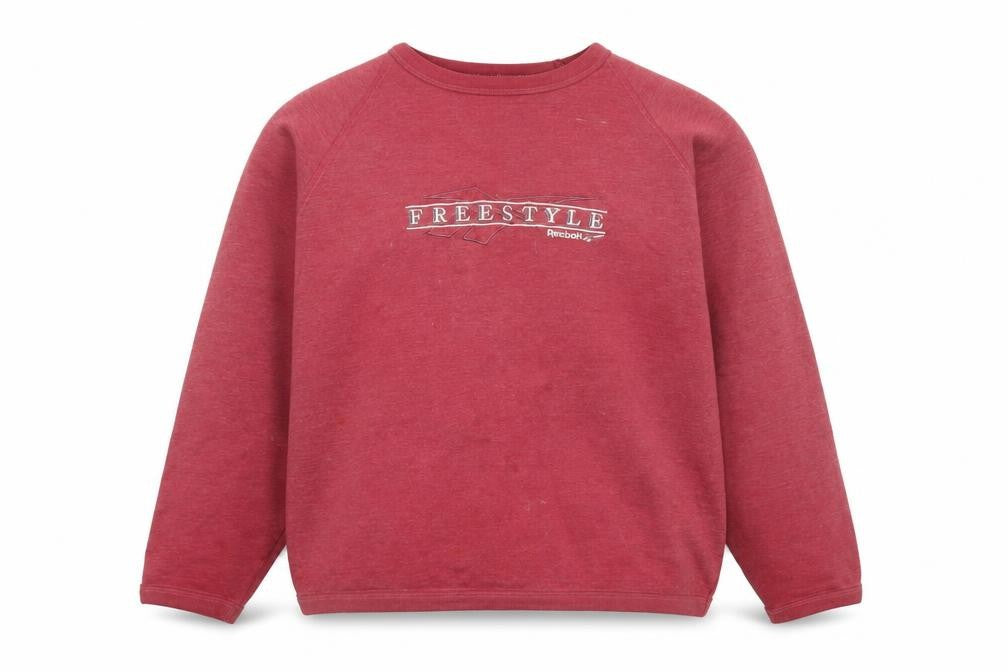 Womens UK Size 16 Reebok Red Pullover Sweatshirt