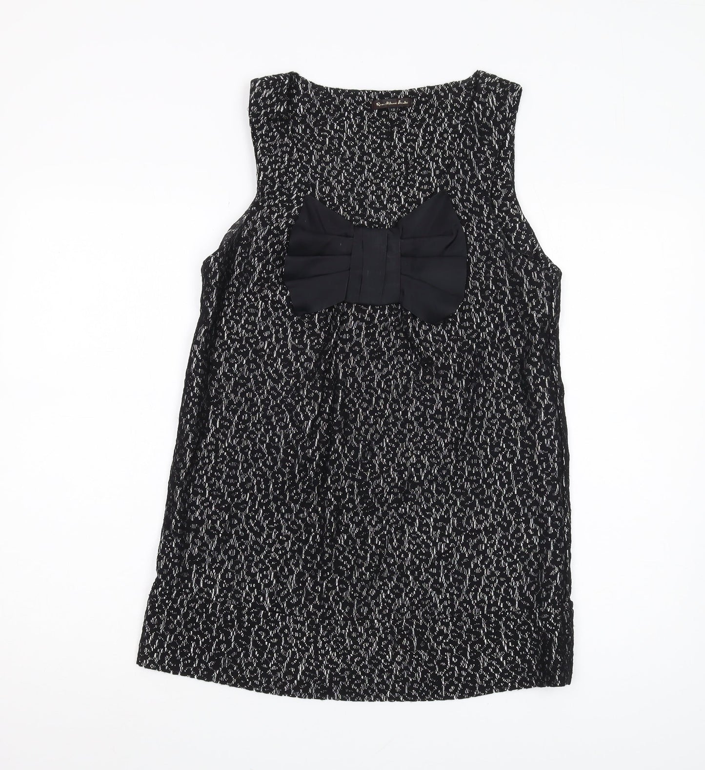 Womens UK Size 12 River Island Black Basic Tank