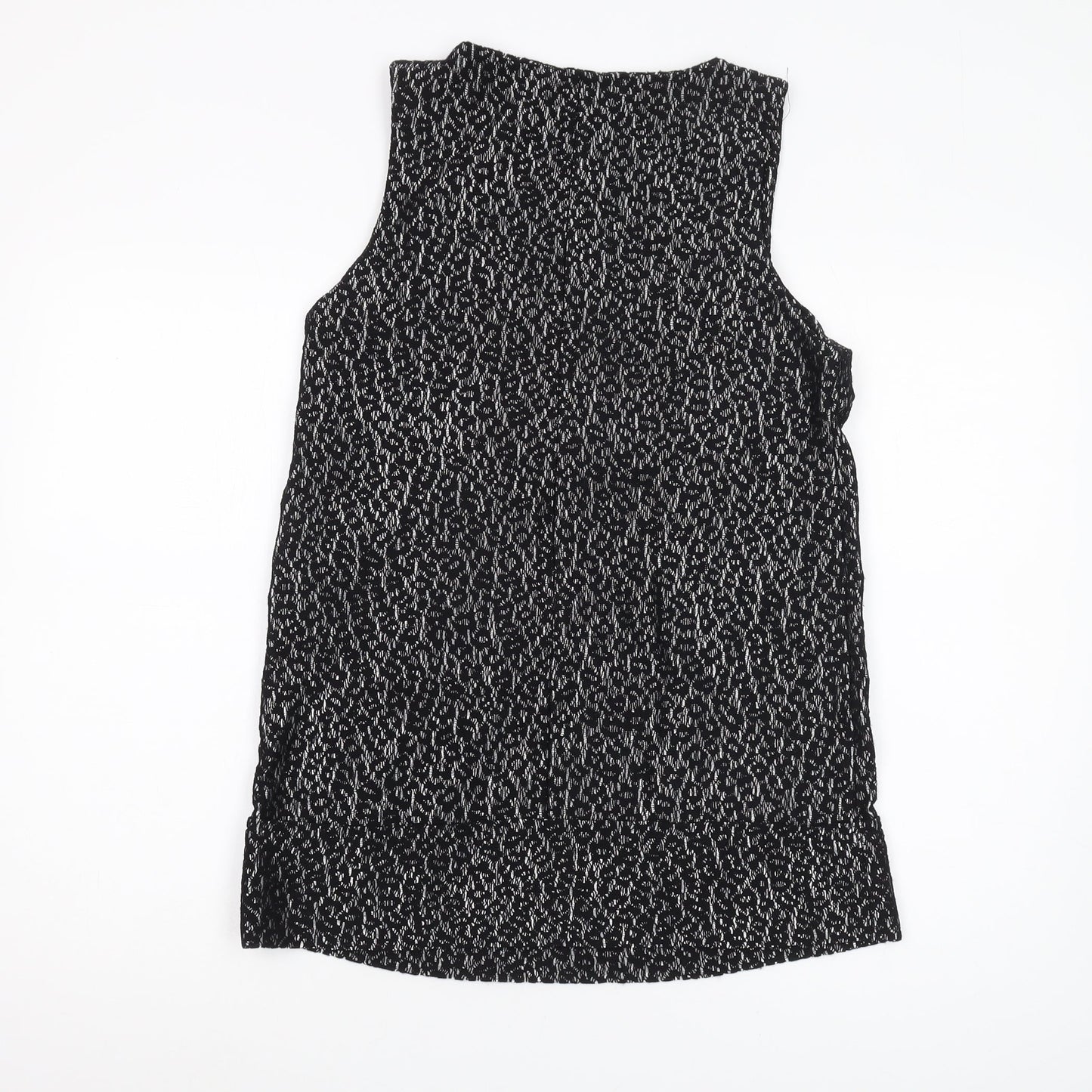 Womens UK Size 12 River Island Black Basic Tank