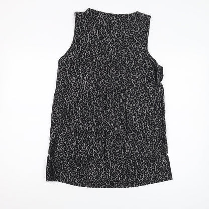 Womens UK Size 12 River Island Black Basic Tank