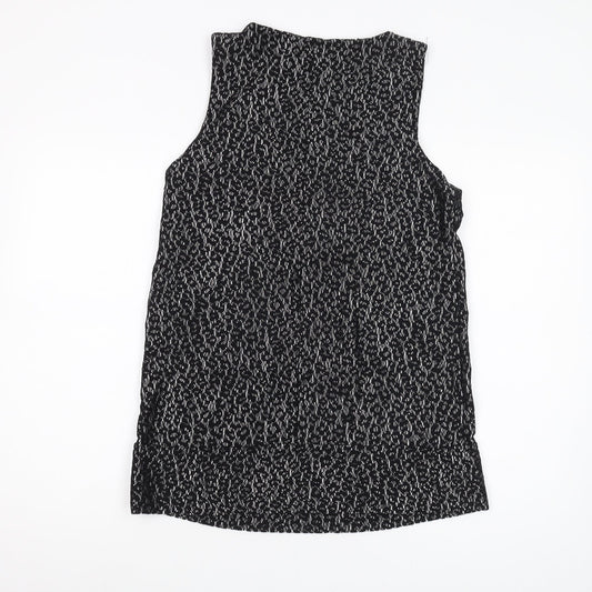 Womens UK Size 12 River Island Black Basic Tank