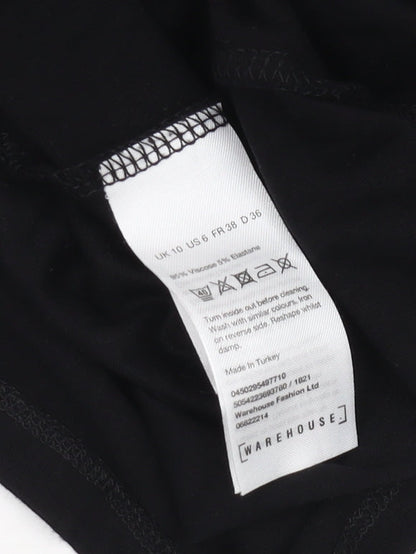Warehouse Women's Black Sleeveless Dress Size 10