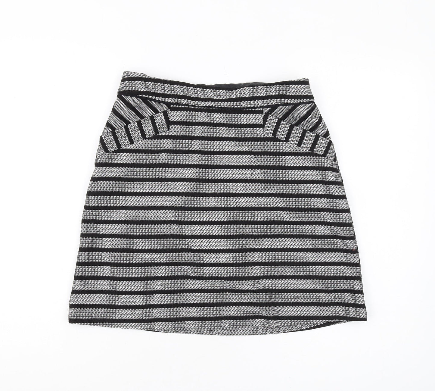 Oasis Women's Black Striped Pencil Skirt Size 10