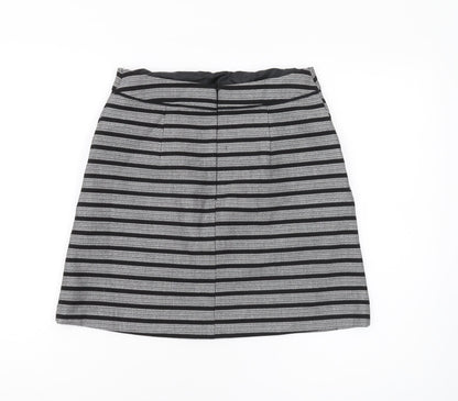 Oasis Women's Black Striped Pencil Skirt Size 10