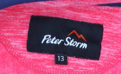 Peter Storm Girls Pink Fleece Jacket 13 Years