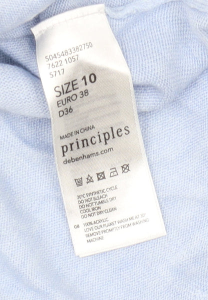 Womens UK Size 10 Principles Blue Pullover Jumper