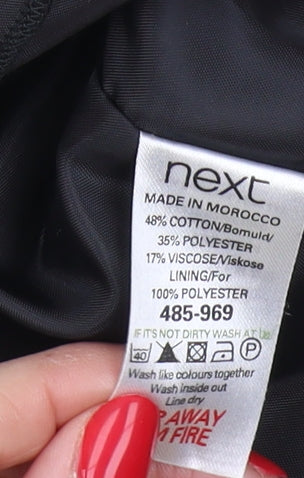 Next Women's Black & White Geometric Sheath Dress