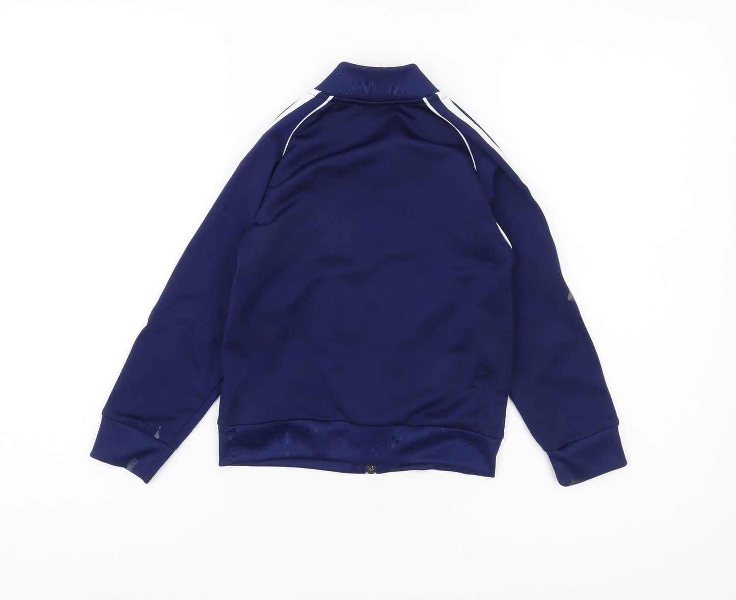 Adidas Boys Blue Full Zip Hoodie 2XS - Perfect for Every Season