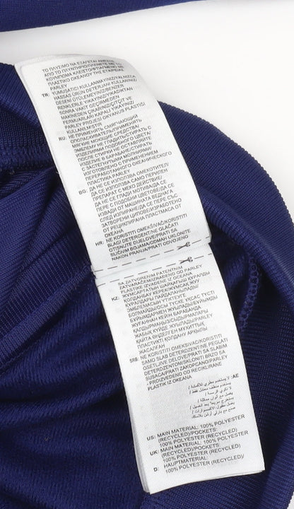 Adidas Boys Blue Full Zip Hoodie 2XS - Perfect for Every Season