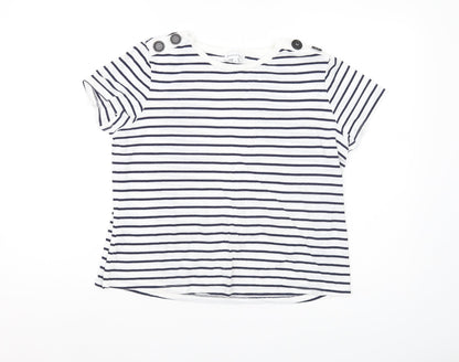 Womens UK Size 12 Warehouse White  T-Shirt