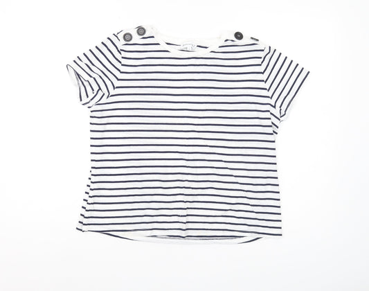 Womens UK Size 12 Warehouse White  T-Shirt