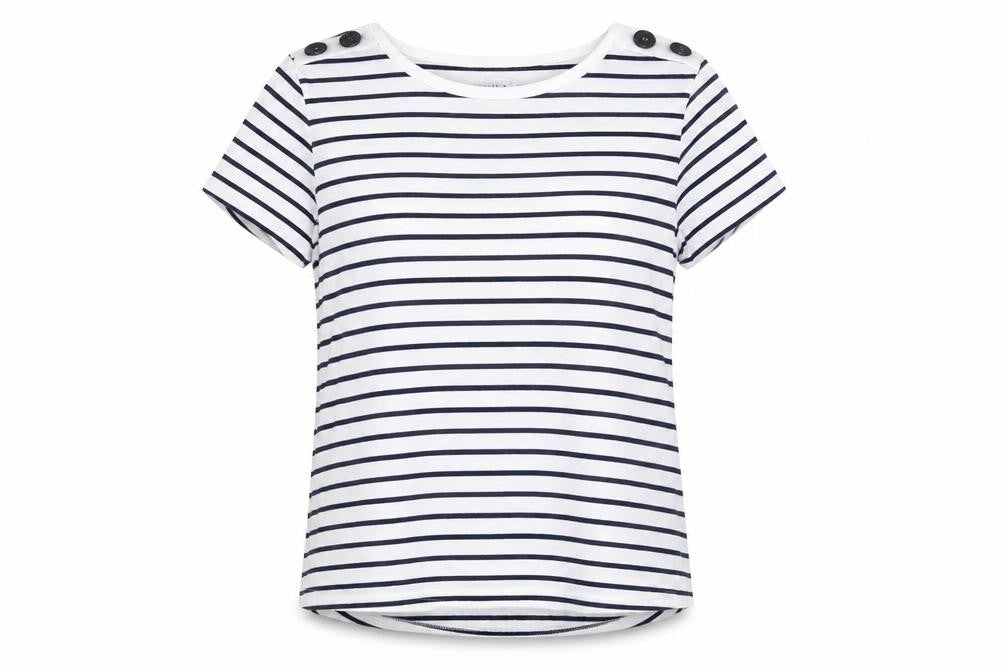 Womens UK Size 12 Warehouse White  T-Shirt
