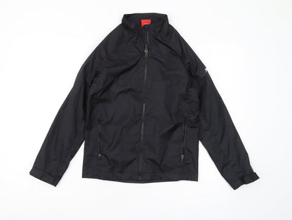 Slazenger Boys Black Basic Jacket 9-10 Years Full Zip