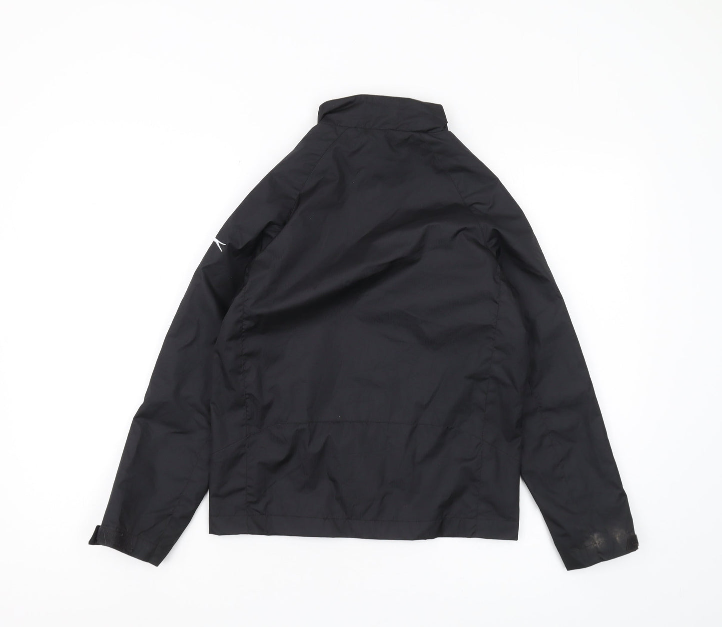 Slazenger Boys Black Basic Jacket 9-10 Years Full Zip