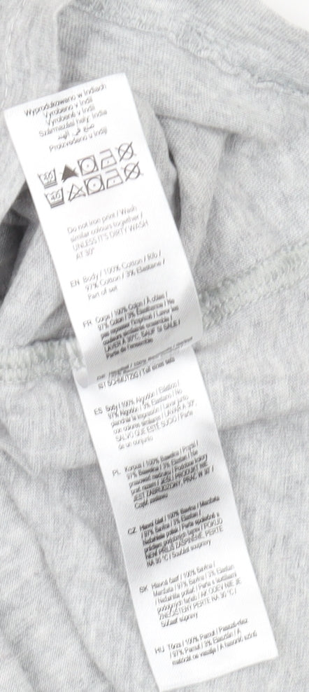 Peppa Pig Grey Graphic T-Shirt, Unisex Adults, S, Fun Cartoon Print