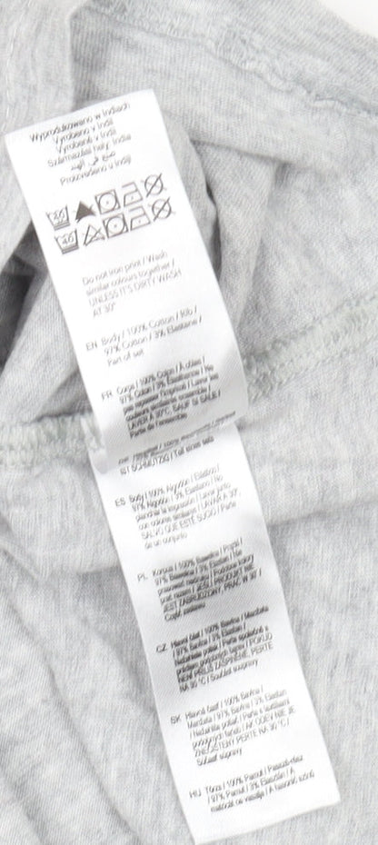 Peppa Pig Grey Graphic T-Shirt, Unisex Adults, S, Fun Cartoon Print