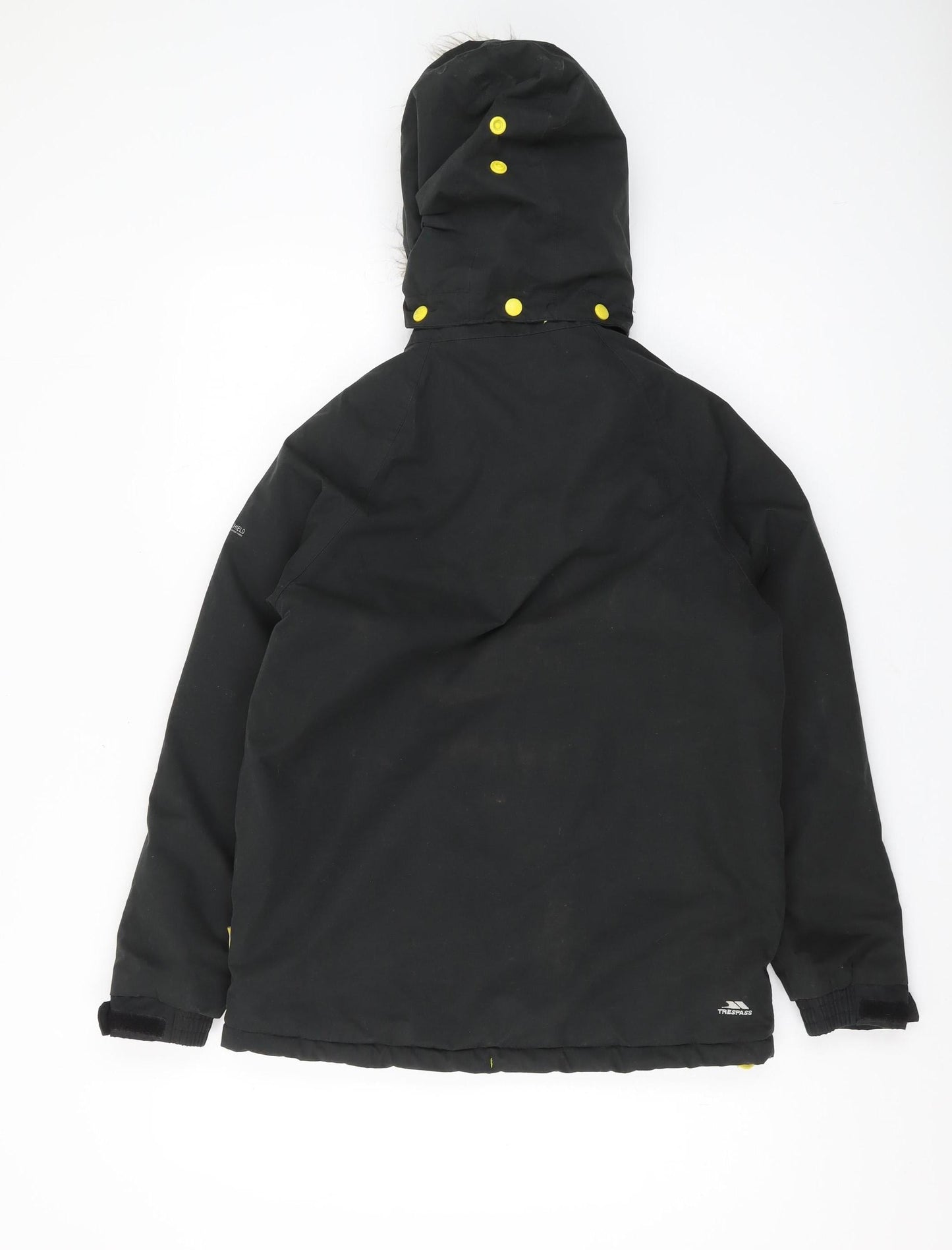 Trespass Boys Black Waterproof Parka Jacket 11-12 Years