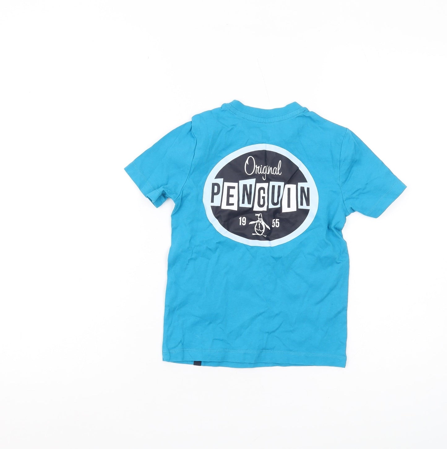 Original Penguin Boys Blue T-Shirt, Size 3-4 Years, Short Sleeve