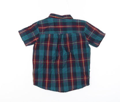 Lyle & Scott Boys Multicoloured Plaid Button-Up Shirt 4-5 Years