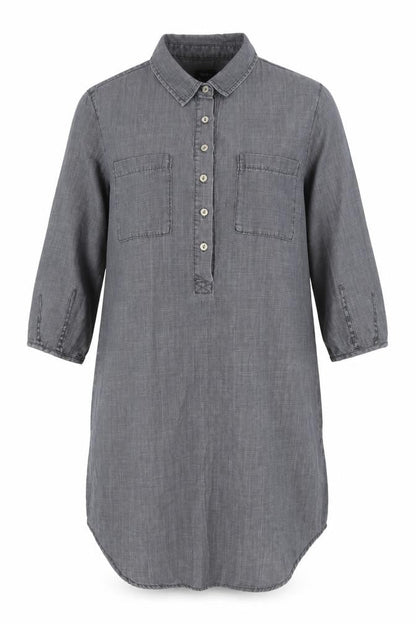 Womens UK Size 10 NEXT Grey Casual Button-Up