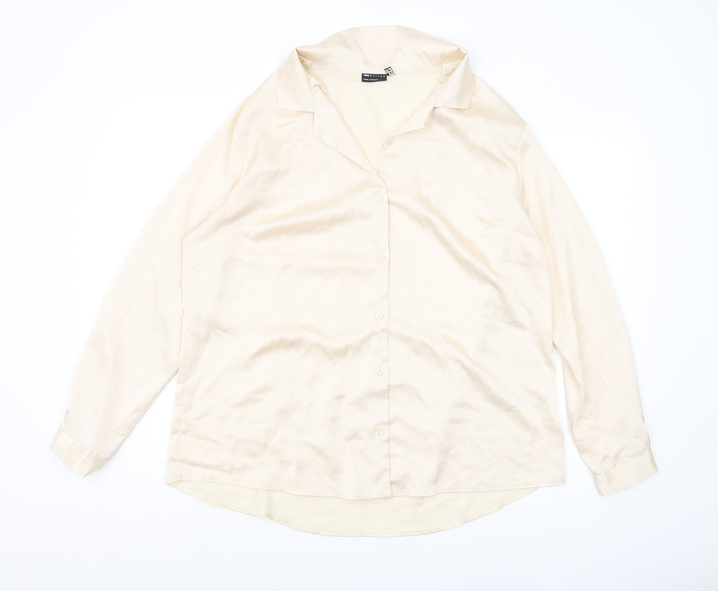 Womens UK Size 12 ASOS DESIGN Beige  Blouse
