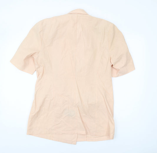 C&A Women's Beige Blazer Size 10 - Stylish Workwear