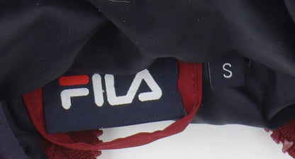 Fila Women's Red Puffer Jacket Size S, Hooded Casual