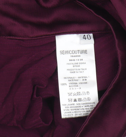 Semicouture Women's Purple Lounge Pants Size 12
