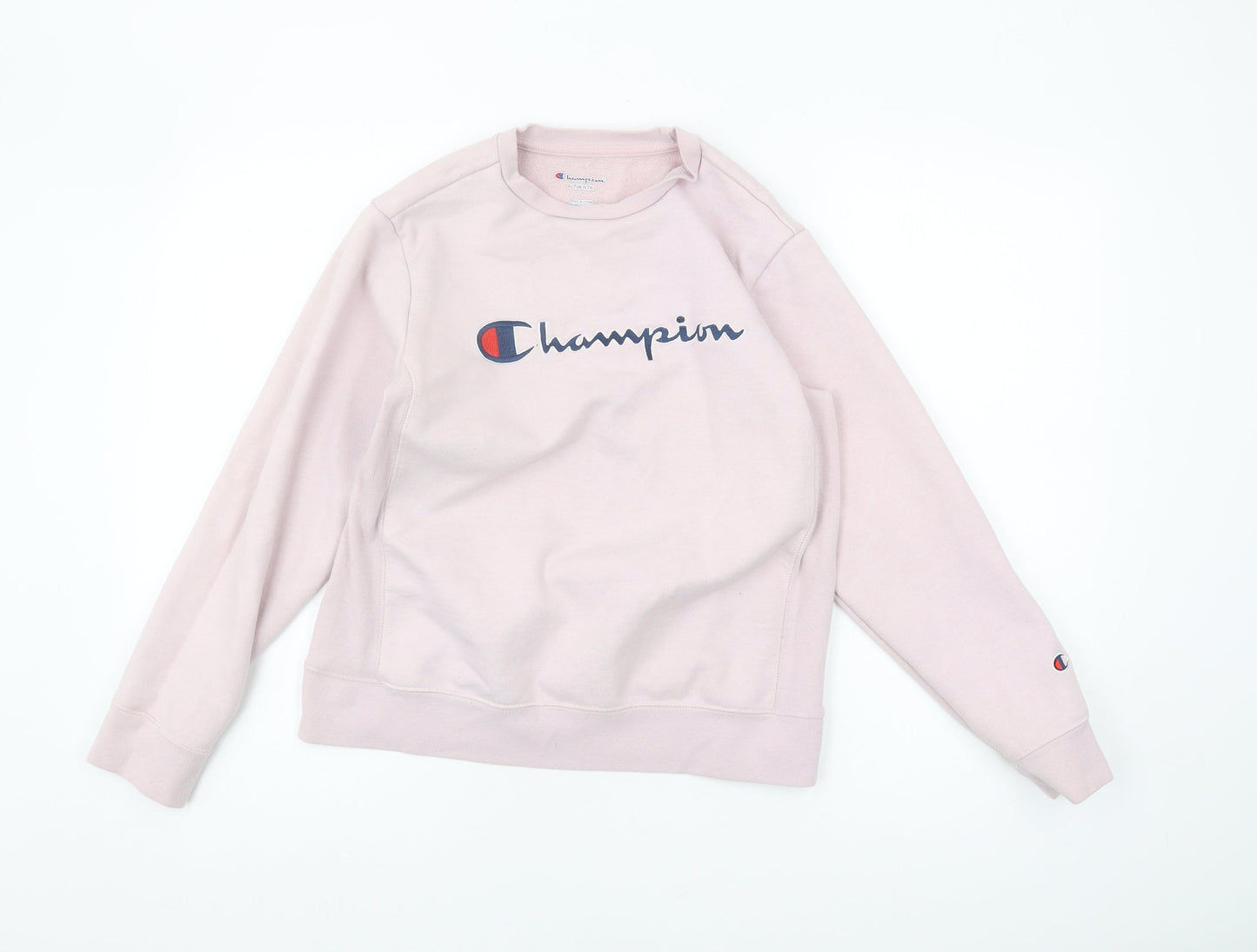 Champion Womens Pink Pullover Sweatshirt L