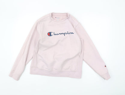Champion Womens Pink Pullover Sweatshirt L