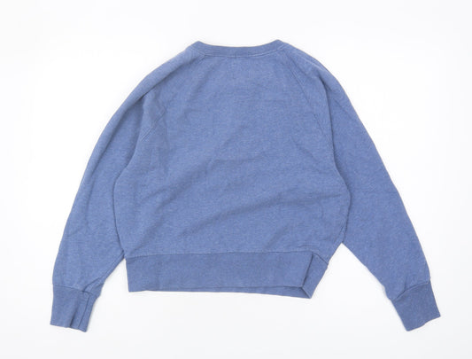 GAP Women's XS Blue Henley Sweatshirt