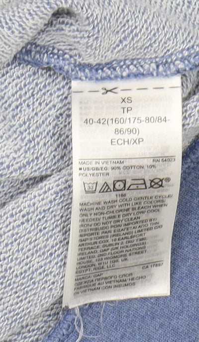 GAP Women's XS Blue Henley Sweatshirt