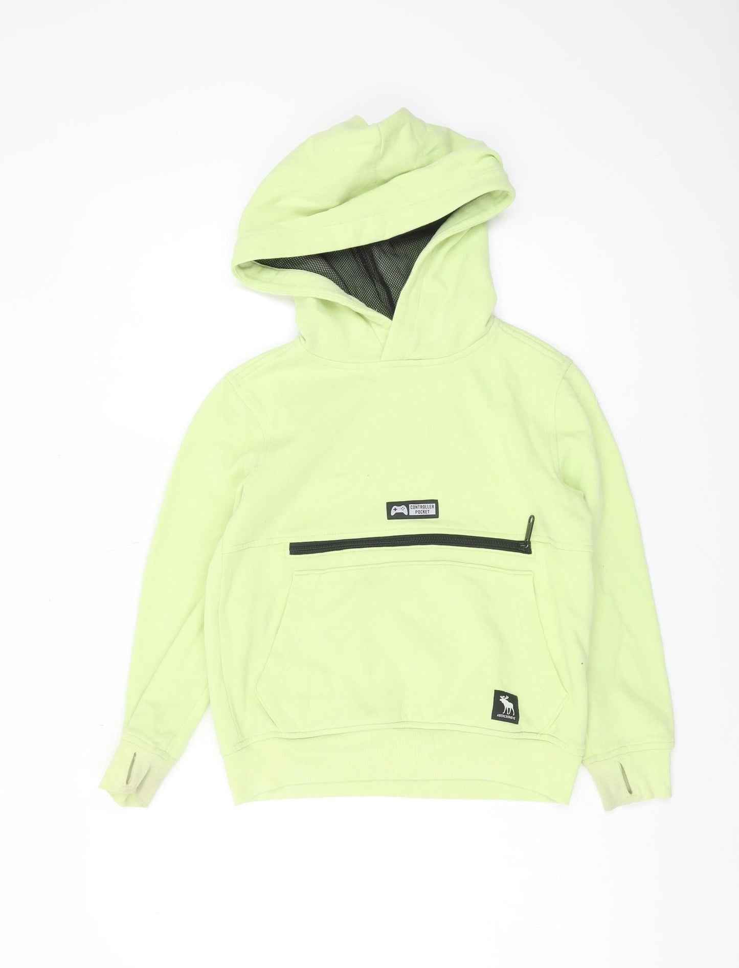 Abercrombie Kids Boys Green Pullover Hoodie 7-8 Years