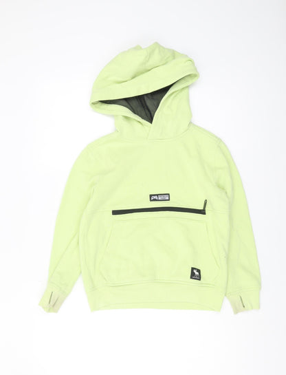Abercrombie Kids Boys Green Pullover Hoodie 7-8 Years