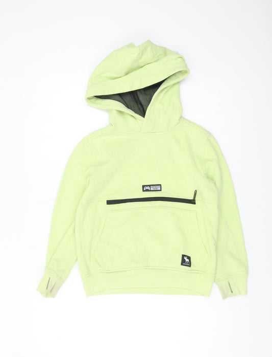 Abercrombie Kids Boys Green Pullover Hoodie 7-8 Years