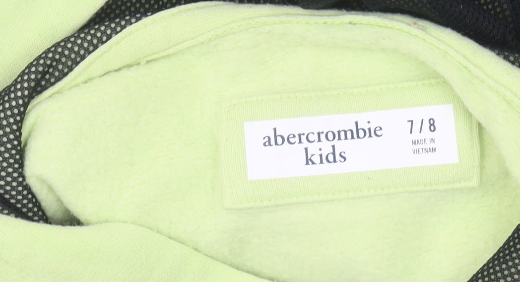 Abercrombie Kids Boys Green Pullover Hoodie 7-8 Years