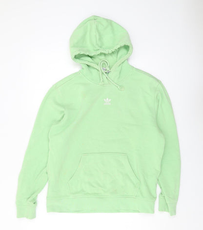 adidas Women's Green Pullover Hoodie, Size 8