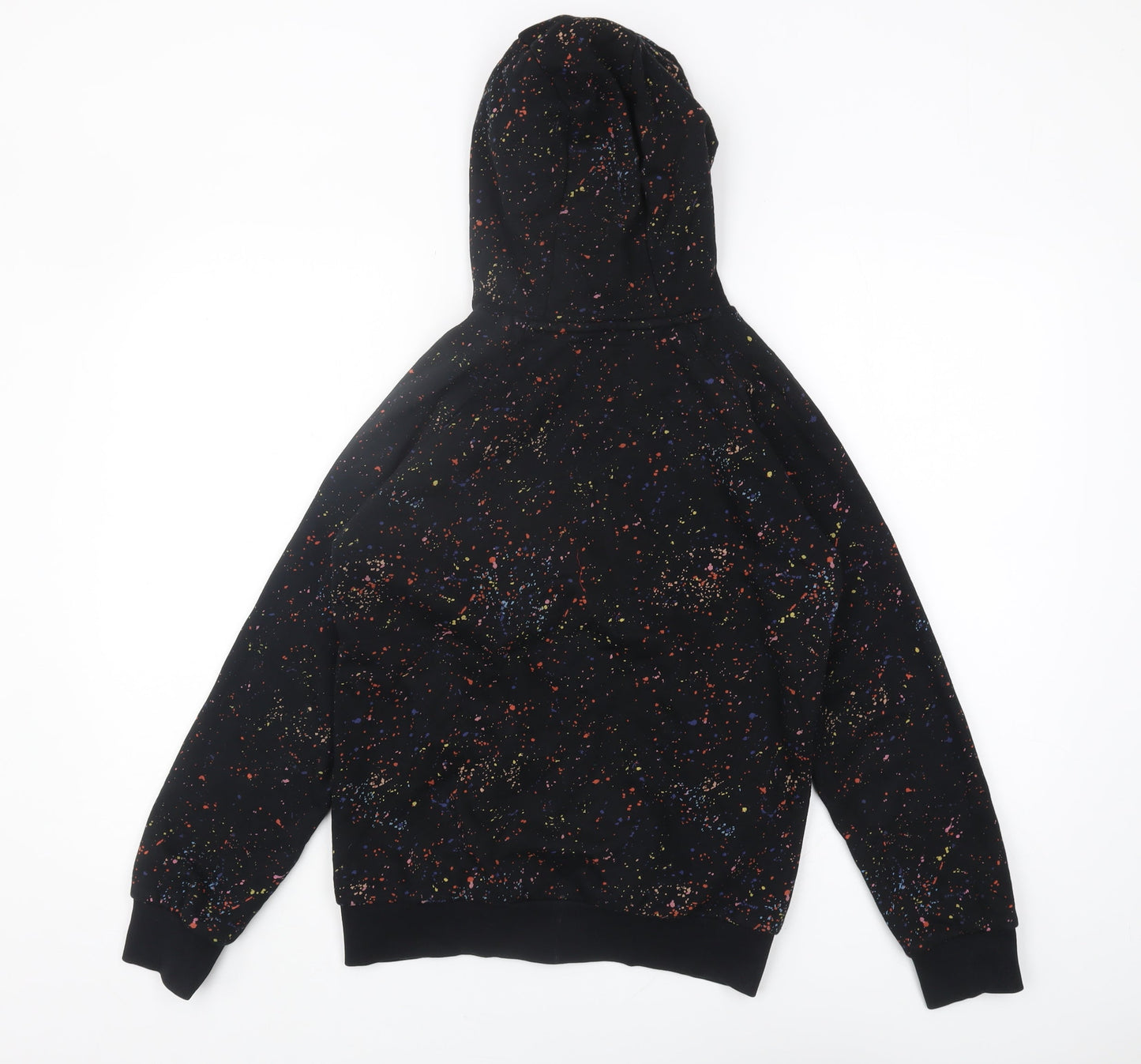 Next Boys Black Full Zip Hoodie, 12 Years, Graphic Print