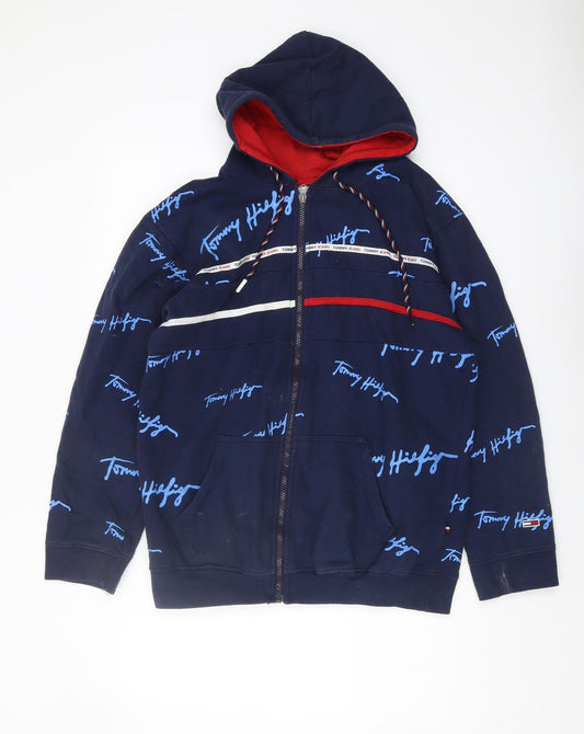 Tommy Jeans Men's XL Blue Full Zip Hoodie